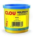 CLOU Spachtelmasse CLOU Holzpaste 16 Wei&szlig; Wasserverd&uuml;nnbar 150g