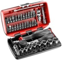 Facom Steckschl&uuml;ssel Umschaltknarre 1/4&Prime; mit 360&deg; Drehgriff +...