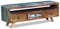vidaXL TV-Schrank TV-Schrank mit 3 Schubladen Altholz Massiv