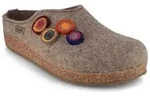 Haflinger Grizzly Kanon Filzclog Hausschuh trendige Applikation