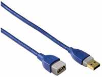 Hama USB 3.0 Verlängerung 1,8m Verlängerungs-Kabel Blau USB-Kabel, USB Typ A,...