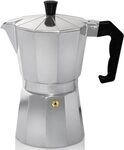 Kr&uuml;ger Espressokocher, 0,45l Kaffeekanne, traditionell italienisch, aus Aluminium,