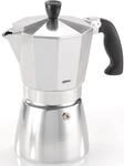 Espressokocher GEFU "Lucino", grau (aluminiumfarben), B:16,5cm H:20,5cm T:10cm,