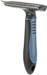 TRIXIE Fellb&uuml;rste Langhaar-Striegel - dunkelgrau/blau - 10 &times; 15 cm