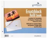 Goldbuch Fotoalbum Ersatzblock 83 075 weiss 24x29 cm f&uuml;r Schraubalben