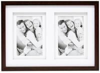 Deknudt Rahmen S65KQ2 2x15x20 Holz Galerie braun Passepartout