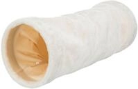 TRIXIE Tiertunnel Spieltunnel - beige - &oslash; 22 &times; 60 cm, Pl&uuml;sch