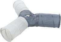 TRIXIE Tiertunnel Spieltunnel - dunkelgrau/hellgrau - 3 &times; &oslash; 22 &times; 50 cm,...