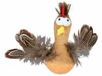 TRIXIE Tier-Intelligenzspielzeug Steh-auf-Huhn mit Federn und Sound