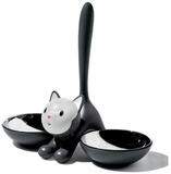 Alessi Futterstation Katzennapf TIGRITO schwarz-wei&szlig;