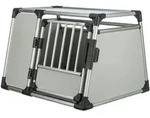 TRIXIE Tiertransportbox Transportbox, Aluminium - hellgrau/silber - 90 &times; 64 &times; 78 cm