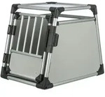TRIXIE Tiertransportbox Transportbox, Aluminium - hellgrau/silber - 53 &times; 61 &times; 74 cm
