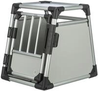 TRIXIE Tiertransportbox Transportbox, Aluminium - hellgrau/silber - 46 &times; 56 &times; 60 cm