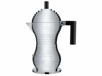 Alessi Espressokocher Espressokocher PULCINA 30 cl, schwarz, 0.3l Kaffeekanne,...