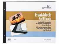 Goldbuch Fotoalbum Ersatzblock 83 077 schwarz 38x30 cm für Schraubalb