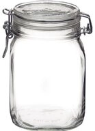 Bormioli Rocco Einmachglas Bormioli Rocco FIDO Einmachglas 1L 6er Set, Glas,