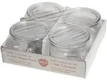 WECK Vorratsdose WECK 121020 Rundrandglas Tulpe 0,5l 100mm&Oslash;, 4 St&uuml;ck