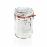 Leifheit Einmachglas Drahtb&uuml;gelglas 370 ml, Glas, (1-tlg)