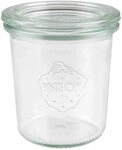 WECK Einmachglas, Glas, (Set, 12-tlg), Mini-Sturzglas, ohne Ringe und Klammern