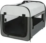 TRIXIE Hunde-Transportbox Hundebox Basic - dunkelgrau/hellgrau - 40 &times; 40 &times; 55 cm