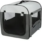 TRIXIE Hunde-Transportbox Hundebox Basic - dunkelgrau/hellgrau - 50 &times; 50 &times; 60 cm