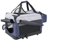 Nobby Tiertransporttasche Traveller PLUS blau|grau 92 cm x 64 cm x 64 cm