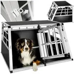 tectake Tiertransportbox Hundetransportbox single, mit gerader R&uuml;ckwand