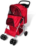 vidaXL Hundebuggy Hundewagen Hundebuggy Rot