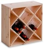 Zeller Present Weinregal ZELLER Weinregal, Naturholz "Raute"