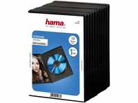 Hama DVD-Hülle DVD Leerhülle Standard, 10er-Pack, Schwarz, Schutzhülle,