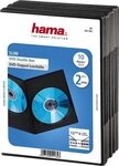 Hama DVD-H&uuml;lle DVD-Doppel-Leerh&uuml;lle Slim, 10er-Pack, Schwarz, Schutzh&uuml;lle, Cover