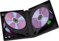 Hama DVD-H&uuml;lle DVD-Leerh&uuml;lle 6 Box, 3er-Pack, Schwarz, Schutzh&uuml;lle, Schutz Cover