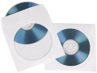 Hama CD-H&uuml;lle Hama CD H&uuml;lle 00062671 1 CD/DVD/Blu-Ray Wei&szlig; Papier 50 St.