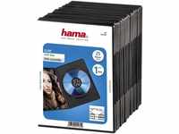 Hama DVD-Hülle DVD-Leerhülle Slim, 25er-Pack, Schwarz Schutzhülle
