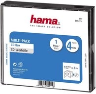 Hama CD-H&uuml;lle Hama CD H&uuml;lle 00049415 4 CDs/DVDs/Blu-rays Schwarz Polystyrol 1 St.