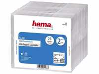 Hama CD-Hülle CD Leerhüllen SlimDouble 2 CDs, 25er