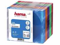 Hama CD-Hülle CD-Leerhülle Slim25er-Pack, Farbig