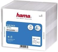 Hama CD-H&uuml;lle CD Leerh&uuml;lle Slim, 10er Pack, Transparent, Schutzh&uuml;lle, Schutzcase