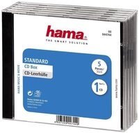 Hama CD-H&uuml;lle Hama CD H&uuml;lle 00044744 1 CD/DVD/Blu-Ray Transparent, Schwarz