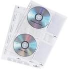 DURABLE Dokumententasche Durable CD H&uuml;lle A4 tr 5St f&uuml;r 4 CDs,...