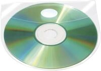 Q-Connect Aufbewahrungsbox CD/DVD-H&uuml;llen selbstklebend - mit selbstklebender Lasche