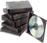Q-Connect Aufbewahrungsbox CD-Boxen Standard - Slim Line f&uuml;r 1 CD/DVD