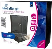 Mediarange CD-H&uuml;lle MEDIARANGE CD-Leerh&uuml;llen, Standard, 5er Pack,