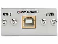 Oehlbach MMT-C USB.2 B/B USB-2.0-B/B-Multimedia Einsatz mit Kabelpeitsche...