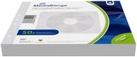Mediarange DVD-H&uuml;lle 50 DVD/CD/BD 2er Sleeve H&uuml;llen wei&szlig; f&uuml;r je 2 Disc zum