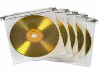 Hama CD-Hülle CD/DVD Doppel-Schutzhüllen, 50er-Pack, Weiß, Schutzcase,...