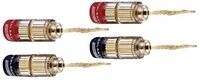 OEHLBACH Oehlbach 3022 Lautsprecher-Steckverbinder Stecker, gerade Rot, Schwa Audio-