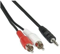 Inline Kabel 2x Cinch 3,5mm Audio-Adapter