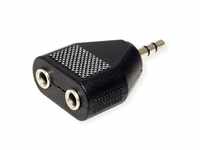 VALUE 3,5mm Adapter (1x ST, 2x BU) Audio-Kabel, Klinke 3,5 mm, 3-polig Stereo
