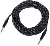 Pronomic INST-10T Gitarrenkabel mit Textilmantel 10 m Instrumentenkabel,